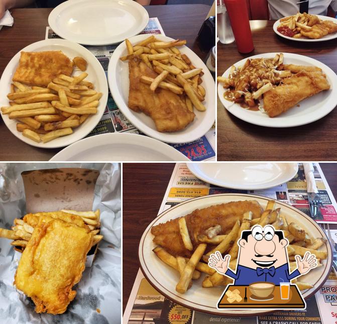 Еда в "Mary’s Fish and Chips"