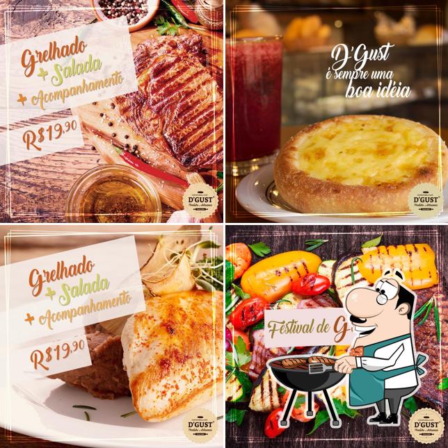 D'Gust - Padaria Artesanal/Confeitaria/Cafeteria em Poços de Caldas serve pratos de carne