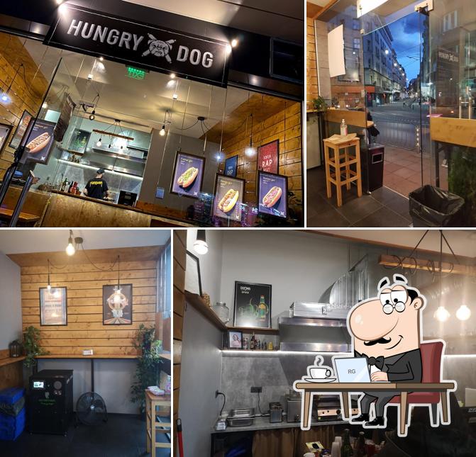 L'intérieur de Hungry Dog