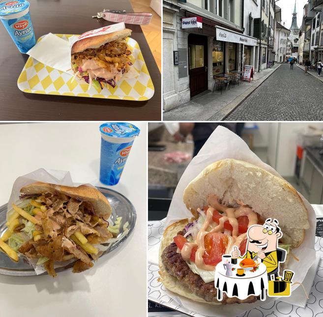 Panino con maiale stirato al PashaFood Solothurn Kebab, Dürüm & Pizza & vieles mehr