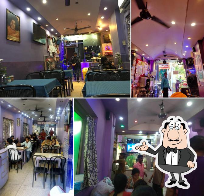 The interior of Purple Dhaba