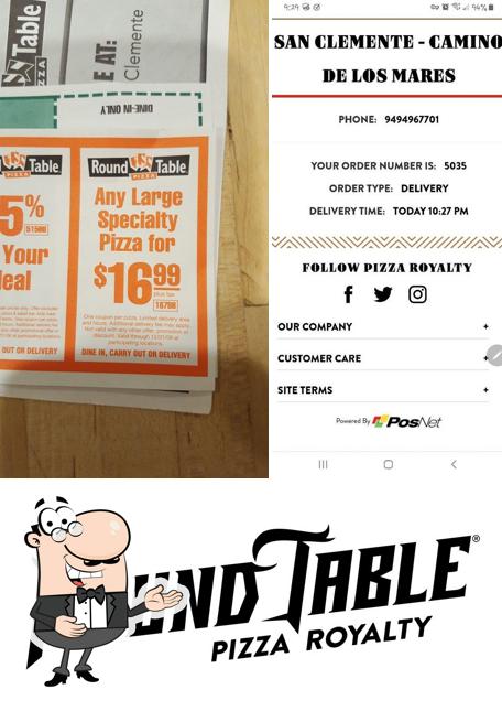 Round Table Pizza in San Clemente Restaurant menu and reviews