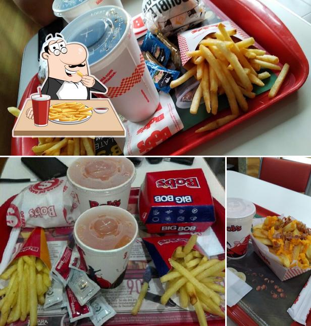 Prove cbatatas fritas francesas no Bob's Burger - Shopping Pátio Belém
