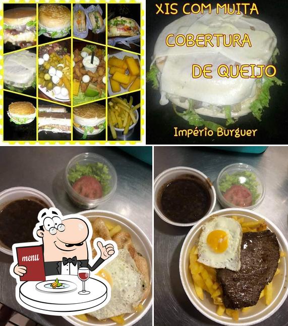 Comida em Império Burger