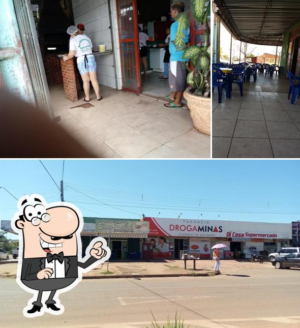 Dê uma olhada a foto apresentando exterior e interior no Restaurante Bom Sabor