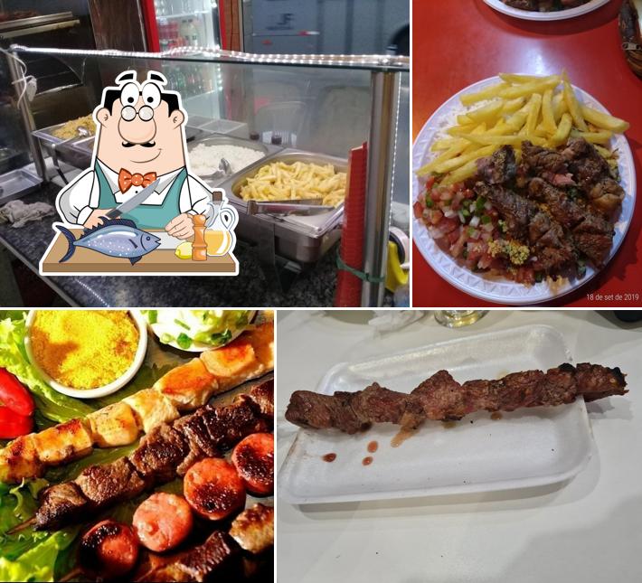 Salmão grelhado em Espetinho do Ed