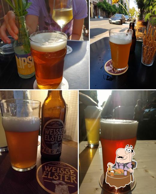 Commandez un verre de bière blonde ou brune