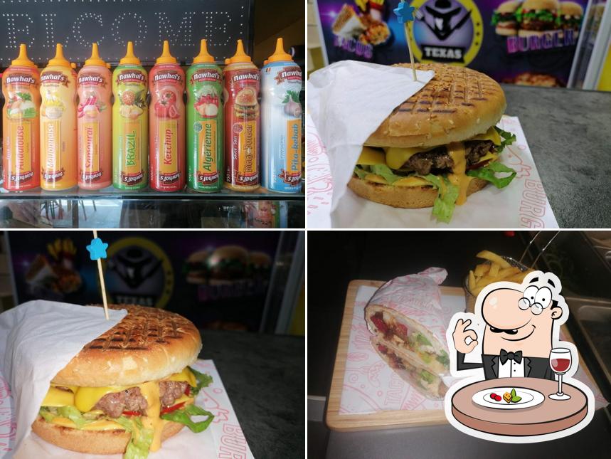 Hamburger et club sandwichs à TEXAS FOOD