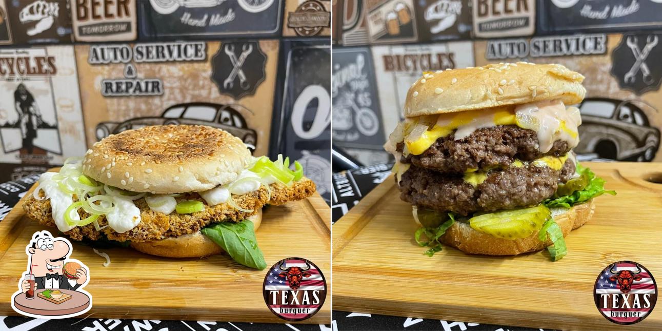 Delicie-se com um hambúrguer no Texas Burguer