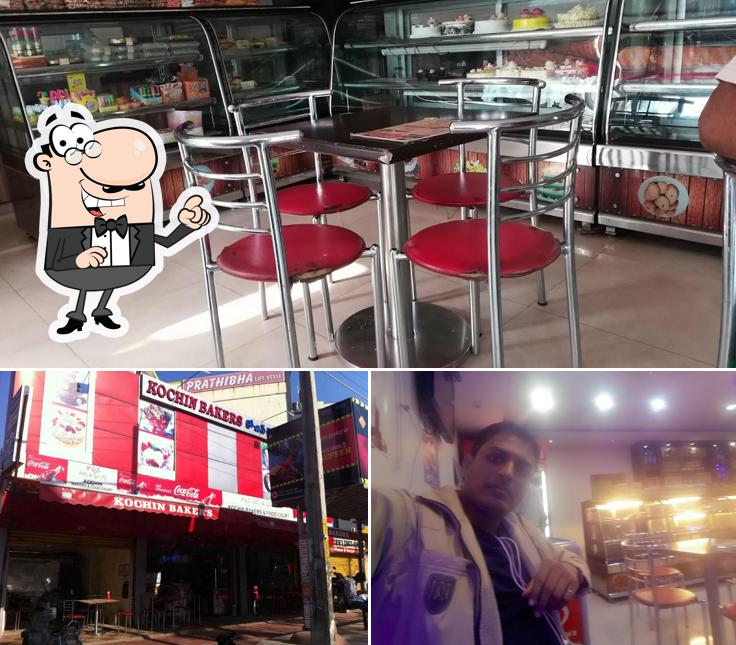 Take a seat at one of the tables at Kochin Bakers