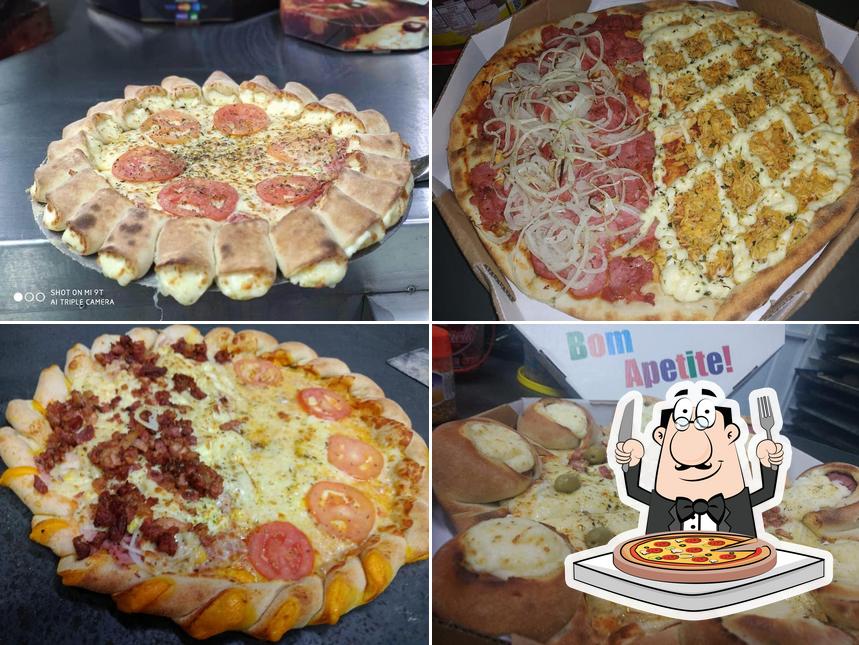 Escolha pizza no La Fornalha Pizzaria