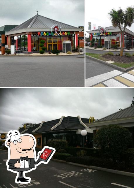 The exterior of McDonald's