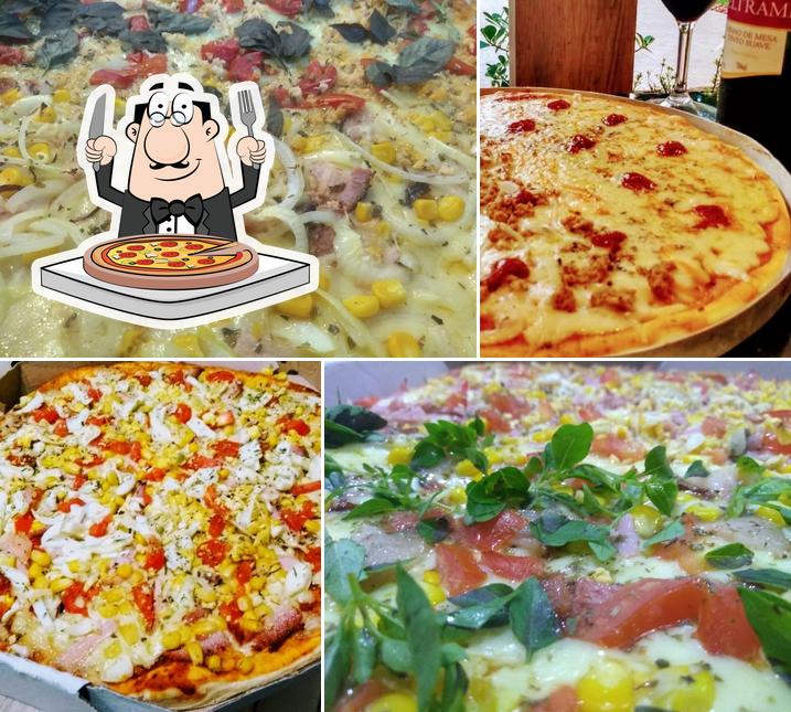 Escolha diferentes estilos de pizza