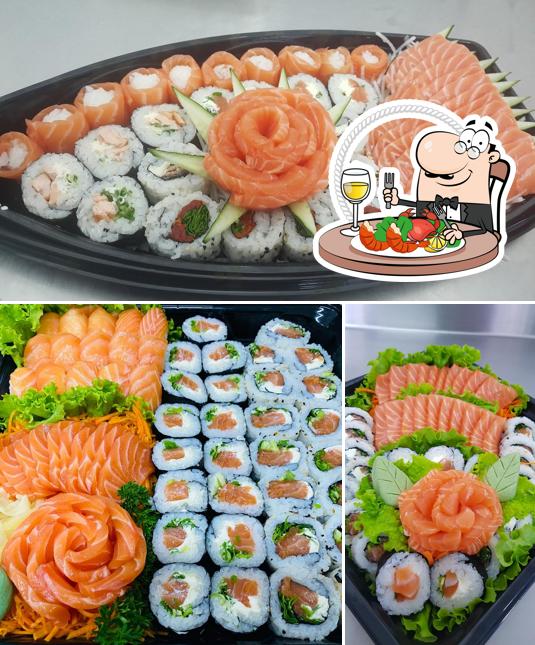 Experimente frutos do mar no Atacado Do Sushi Delivery
