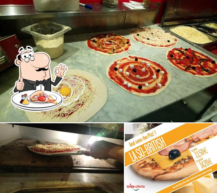 En Le Kiosque à Pizzas, puedes degustar una pizza