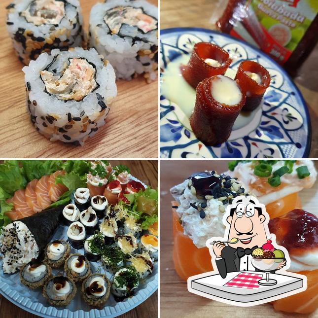 Morumba Sushi e Eventos serve uma escolha de sobremesas