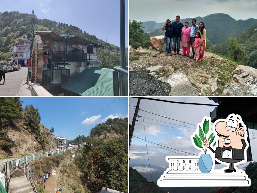 Enjoy the view at the outside area of Hills-E-Ishq Cafe Best Cafe In Landour Mussoorie
