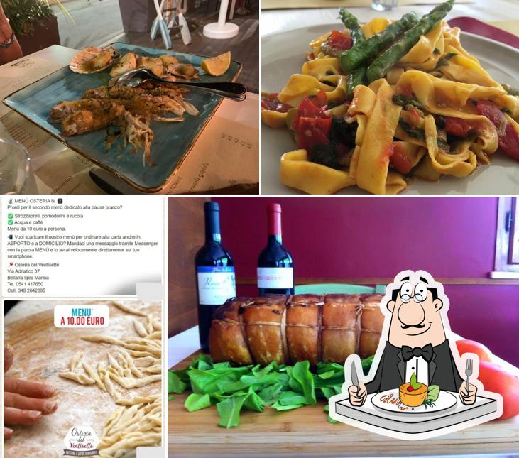 Cibo al Osteria del Ventisette