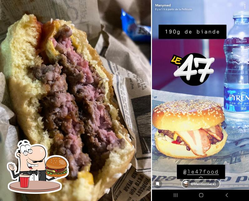 Commandez un hamburger à Le 47