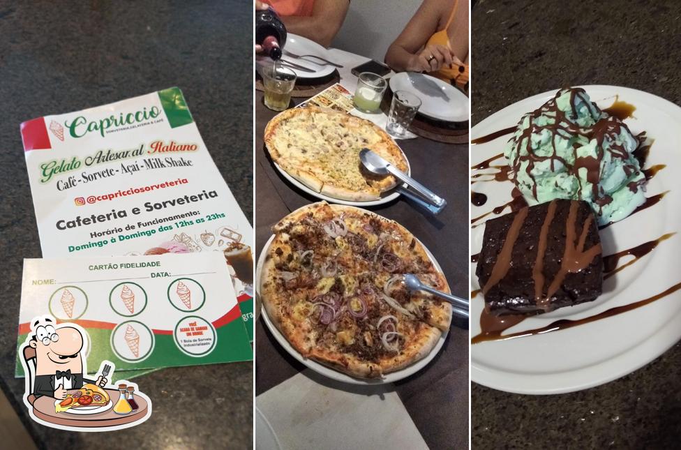 Peça pizza no Capriccio sorveteria e gelateria e cafe