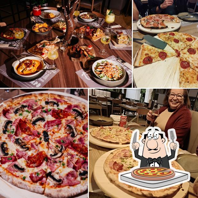 Experimente pizza no Troia Pizzaria & Restaurante