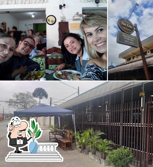 Desfrute da vista da área externa do Restaurante Tia Zete