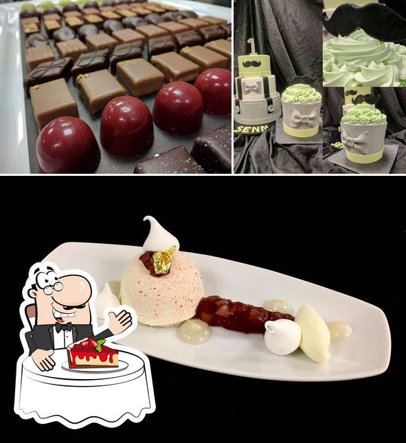 Grand Hotel Huis ter Duin serviert eine Auswahl von Desserts 