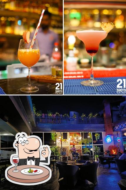 Check out the image depicting food and interior at 21 Shots - Skybar & Brewery