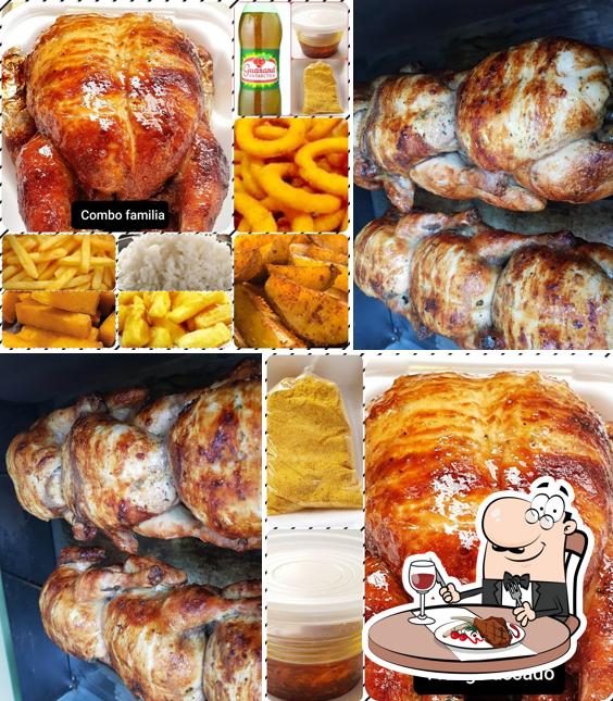 Frango assado gourmet provê refeições de carne