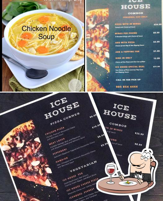 Meals at Ice House Restaurant