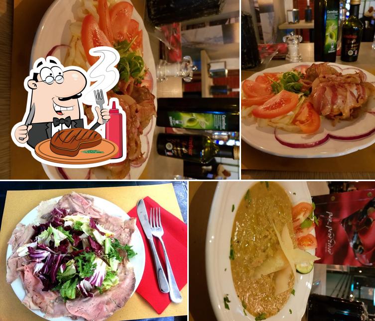 Prova i piatti di carne a Pan Pero Rosso lounge Bar