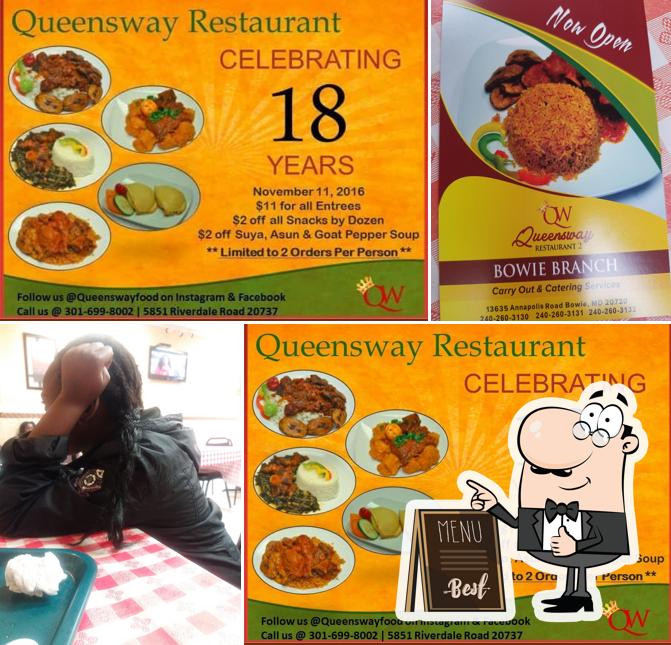 Queensway Restaurant in East Riverdale Restaurant menu and reviews