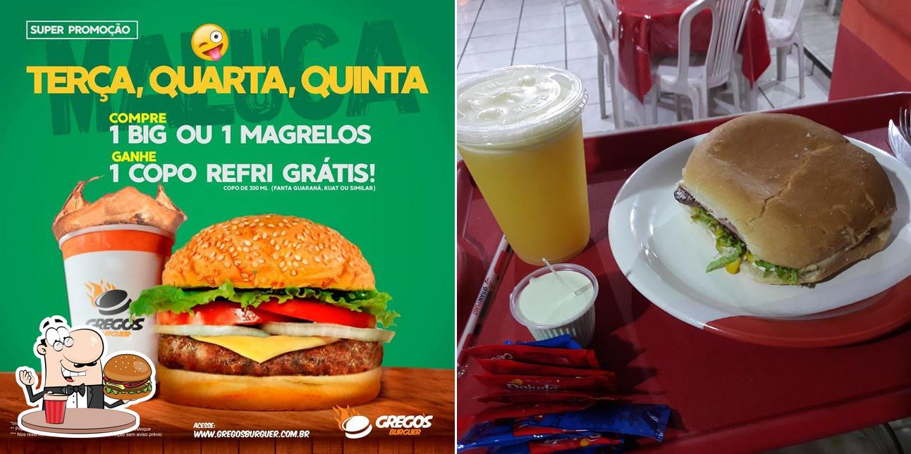 Consiga um hambúrguer no Grego's Burguers