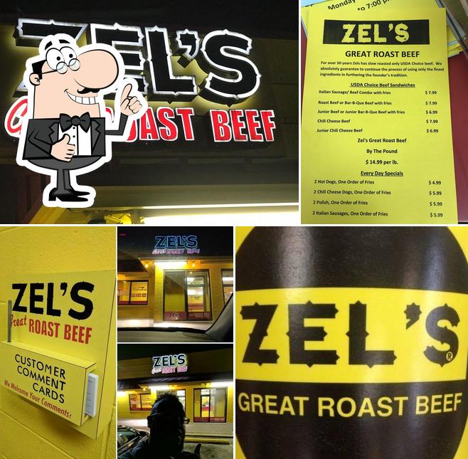 Zel's Roast Beef, 6909 Columbia Ave in Hammond Restaurant menu and
