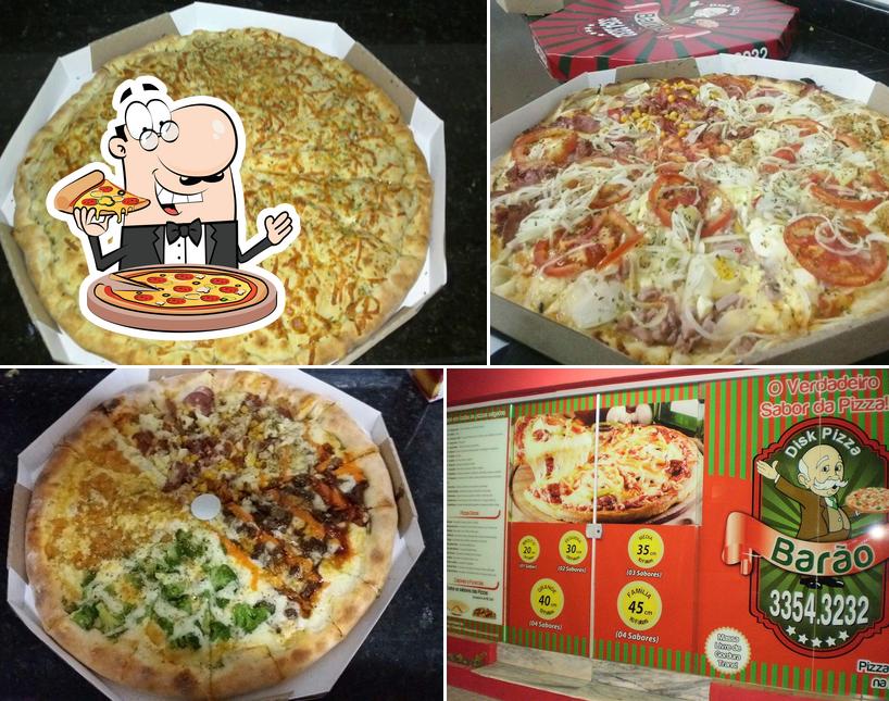 Peça diversos estilos de pizza