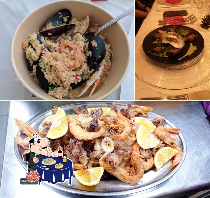Закажите блюда с морепродуктами в "Crudi e bollicine"