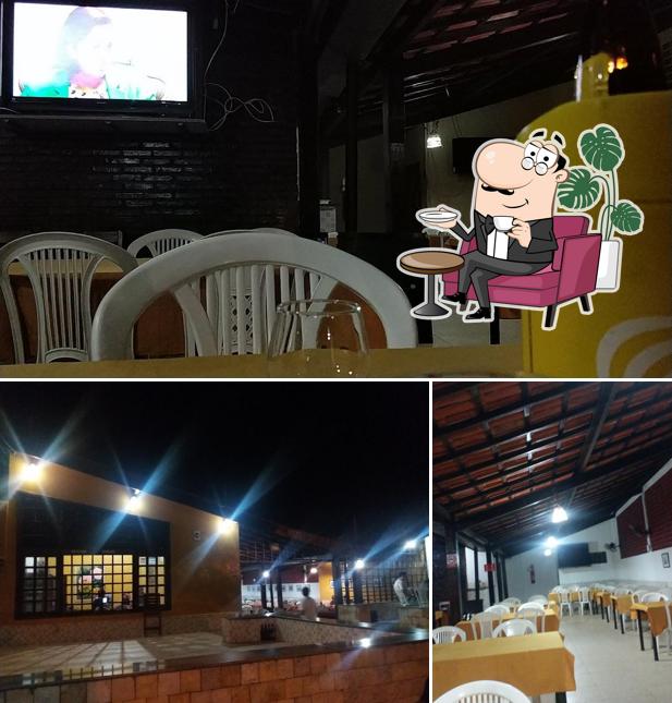 A imagem da interior e exterior a Churrascaria Tapicanha