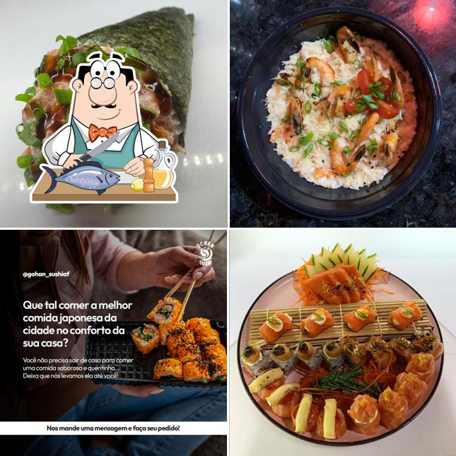 Salmão grelhado em Gohan Sushi