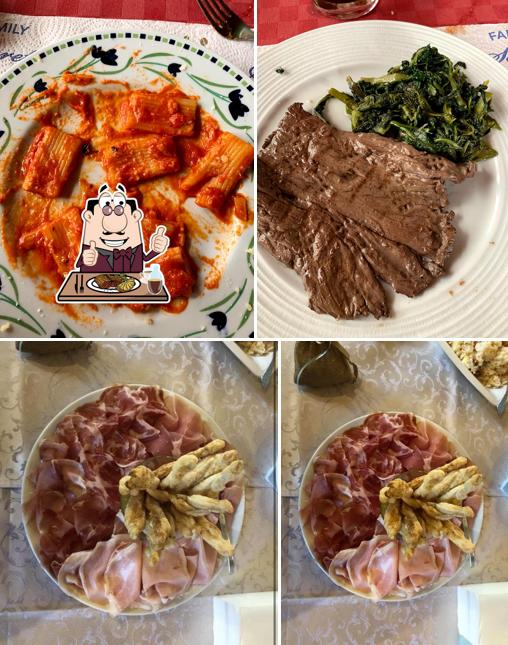 Prova i piatti di carne a Trattoria Lago Canada