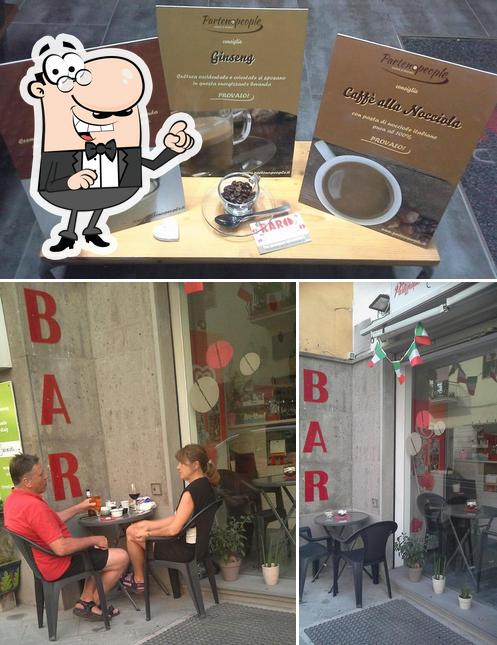 Gli interni di Raro Caffè