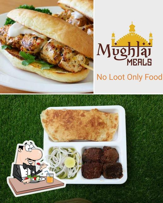 Take a look at the image displaying food and exterior at Mughlai Meals Naushijaan's