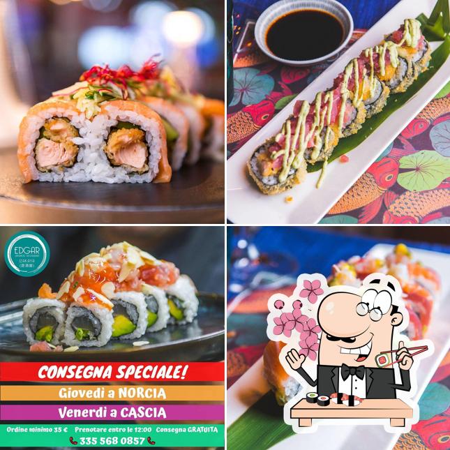 Prova le varie opzioni di sushi