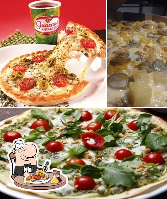 Escolha pizza no La Belle Pizzaria