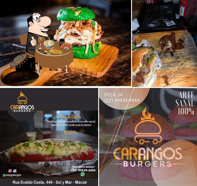 Comida em Carangos Burgers