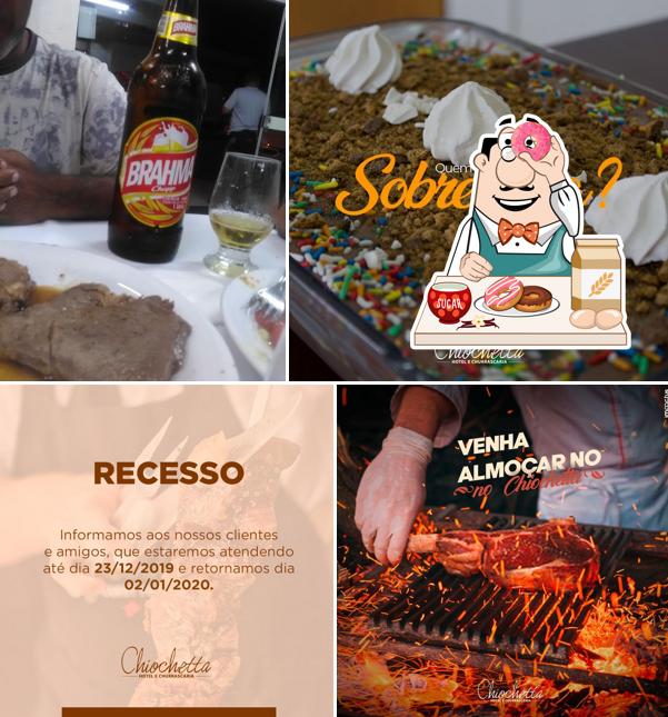Hotel e Churrascaria Chiochetta provê uma gama de sobremesas