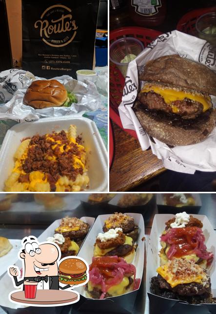 Consiga um hambúrguer no Route's Burger & Beer