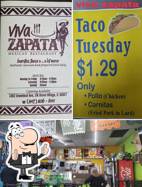 Viva Zapata Mexican Restaurant in Elk Grove Village - Restaurant menu ...