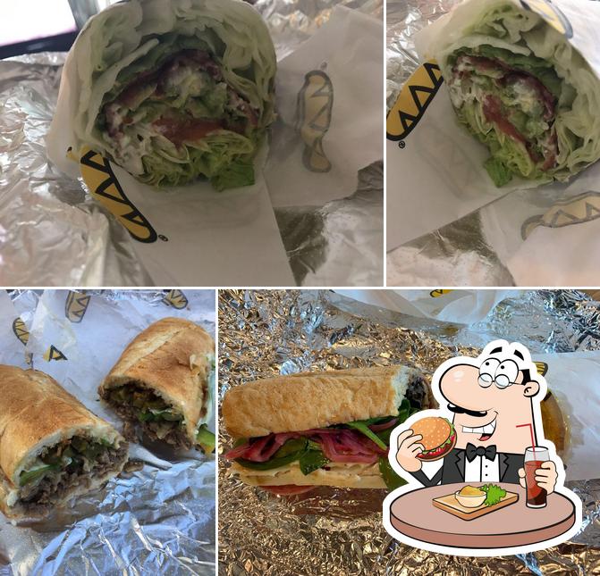 Order a burger at Which Wich Grant Line New Albany