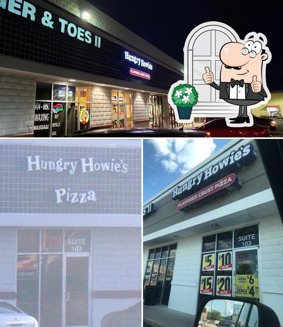 Enjoy the view at the outside area of Hungry Howie's Pizza