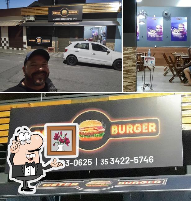 O interior do Geter Burger